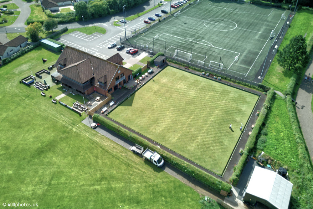Alloway Bowling Club, Ayr, aerial photograph