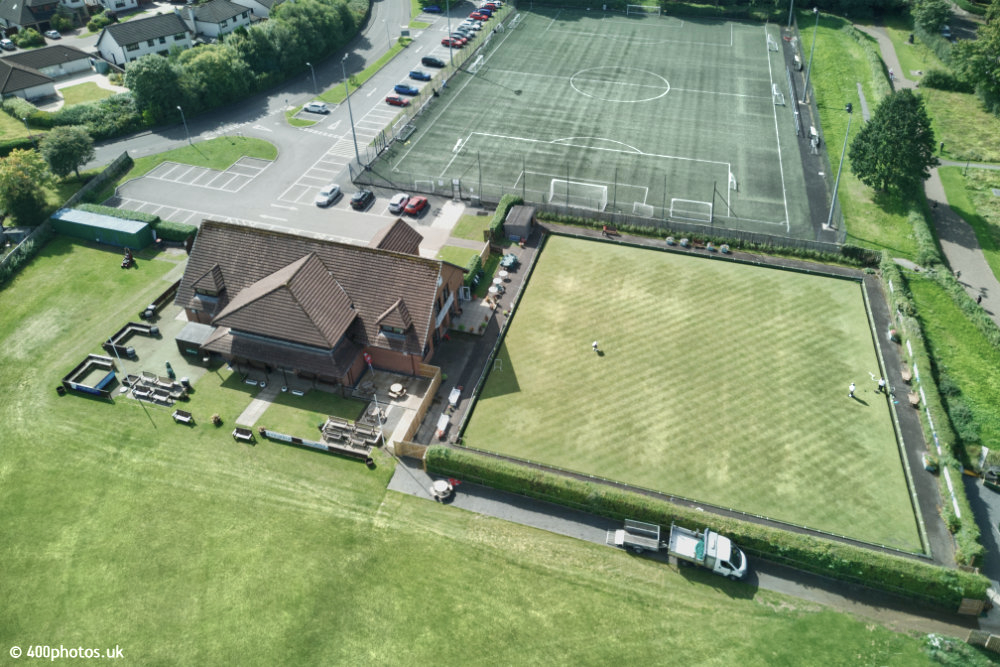 Alloway Bowling Club, Ayr, aerial photograph