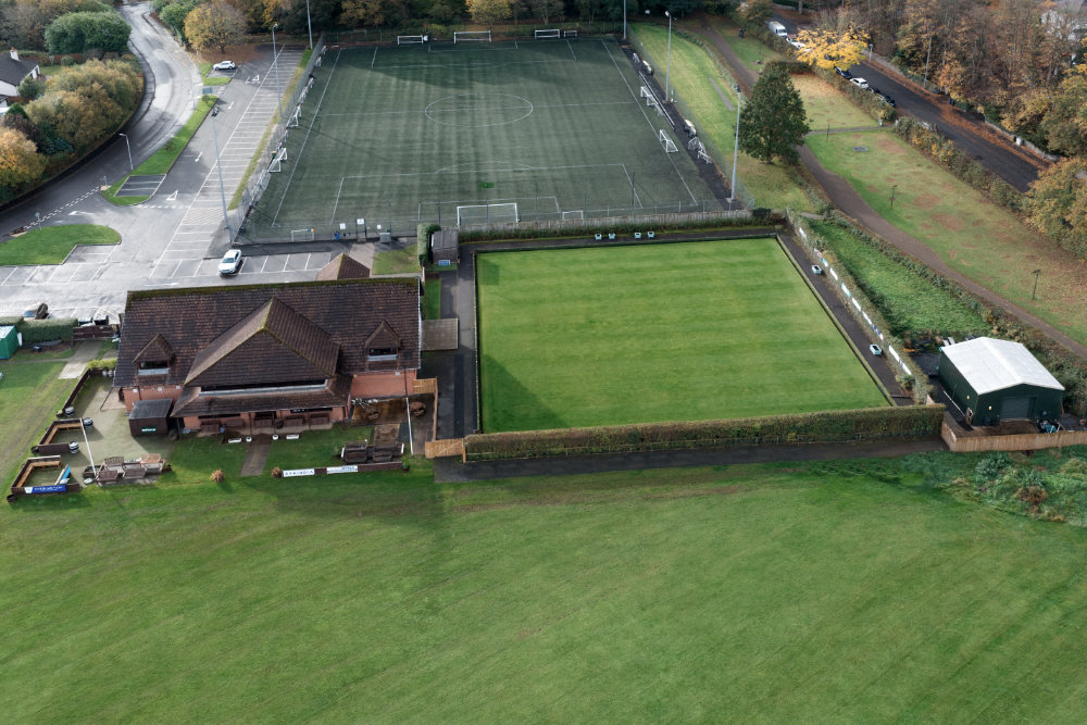 Alloway Bowling Club, Ayr, aerial photograph