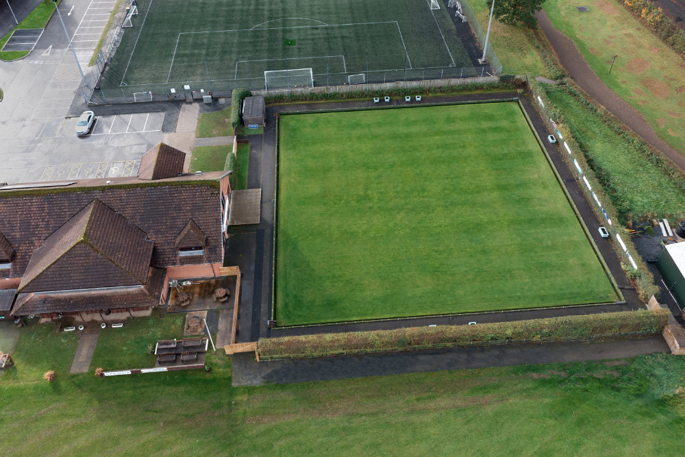 Alloway Bowling Club, Ayr, aerial photograph