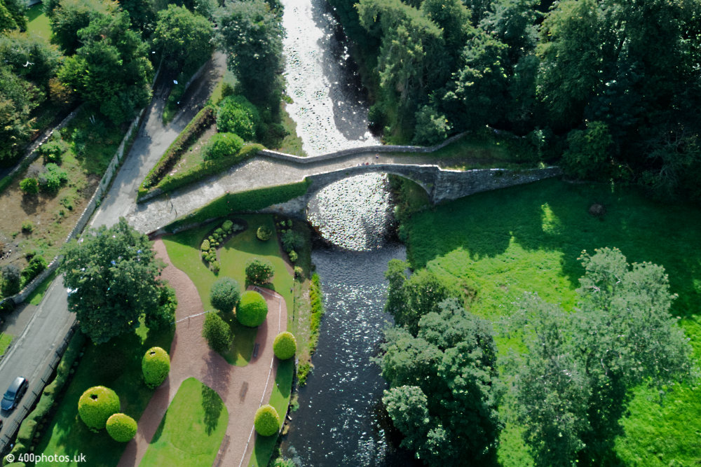 Brig O'Doon, Alloway, Ayr, aerial photograph