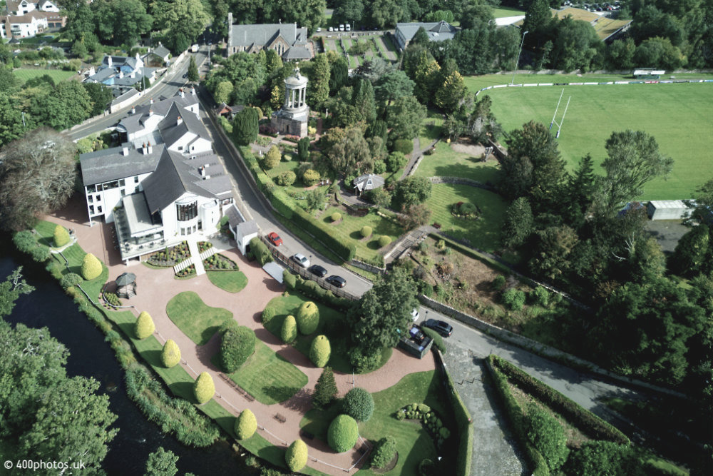 Brig O'Doon, Alloway, Ayr, aerial photograph