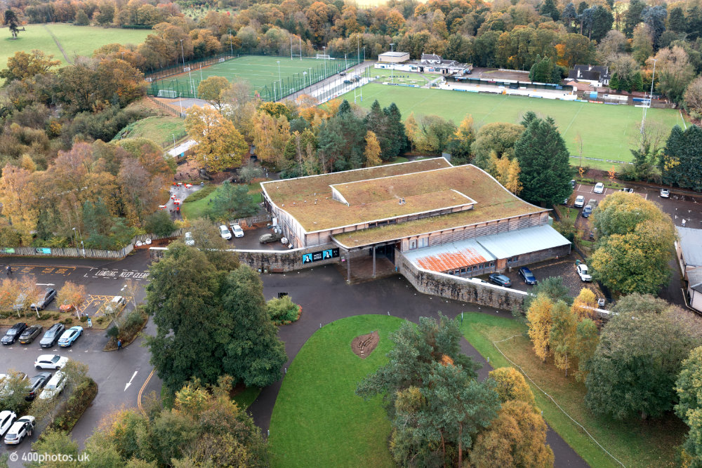 Robert Burns Birthplace Museum, Alloway, Ayrshire aerial photograph