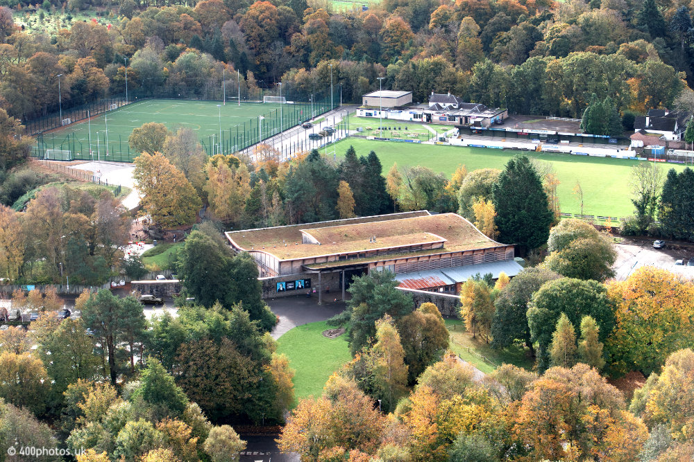 Robert Burns Birthplace Museum, Alloway, Ayrshire aerial photograph