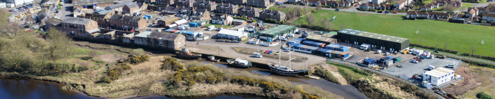 Annan Harbour, Dumfries and Galloway, aerial photograph