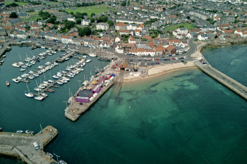 Anstruther Harbour, Fife, aerial photograph