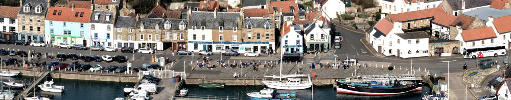 Anstruther Harbour, Fife, aerial photograph