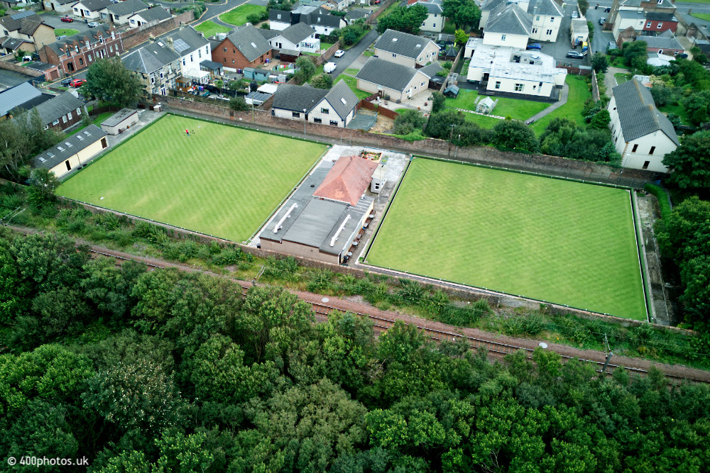 Winton Park (Winton Rovers), Ardrossan, aerial photograph