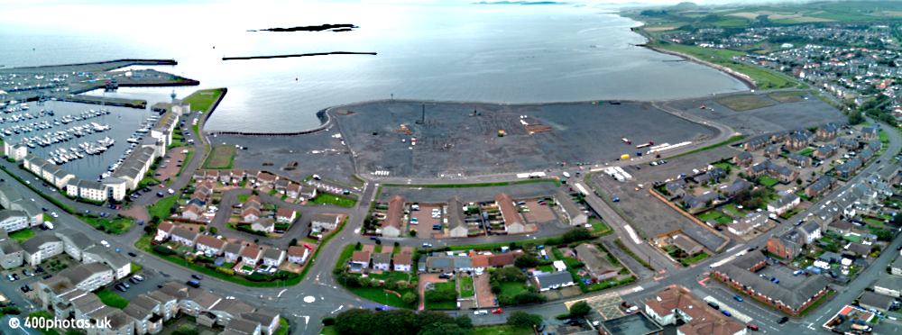 Ardrossan Marina, North Ayrshire, aerial photograph