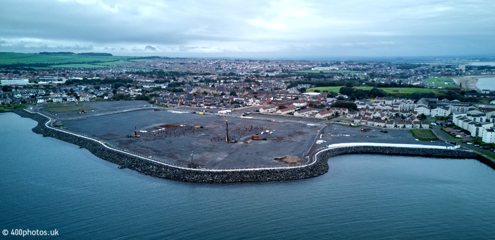Ardrossan Marina, North Ayrshire, aerial photograph