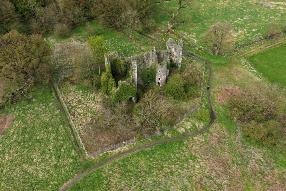 Auchans House, by Dundonald, South Ayrshire, aerial photograph
