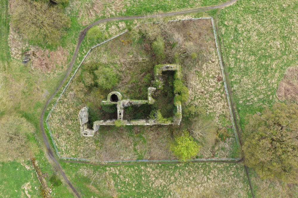 Auchans House, by Dundonald, South Ayrshire, aerial photograph