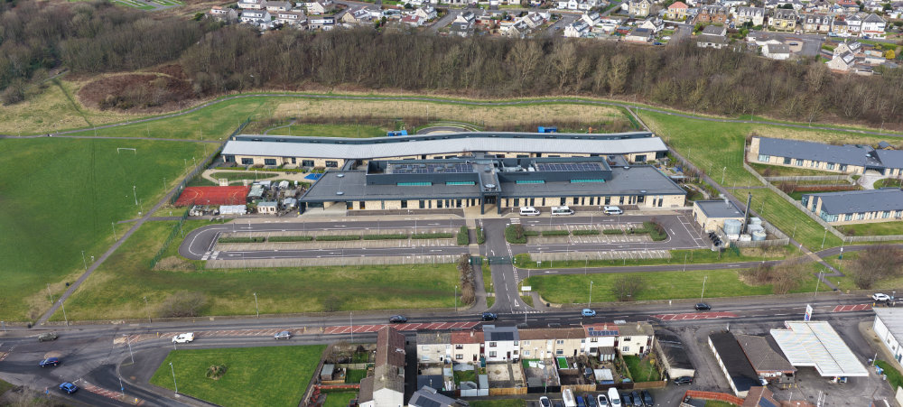 Lockhart Campus, Stevenston, aerial photograph