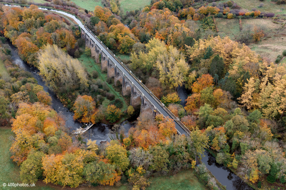 Avon Aqueduct, Muiravonside Country Park, Linlithgow, aerial photograph