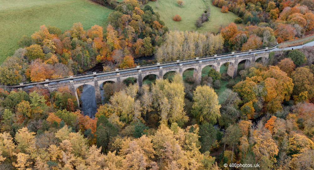 Avon Aqueduct, Muiravonside Country Park, Linlithgow, aerial photograph