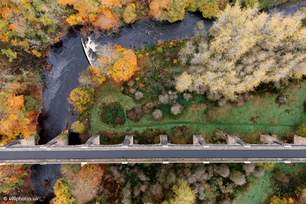 Avon Aqueduct, Muiravonside Country Park, Linlithgow, aerial photograph