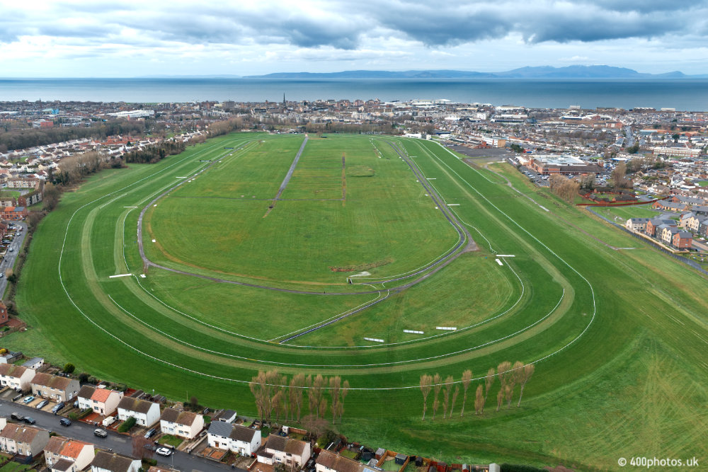 Ayr Racecourse, Ayr, aerial photograph