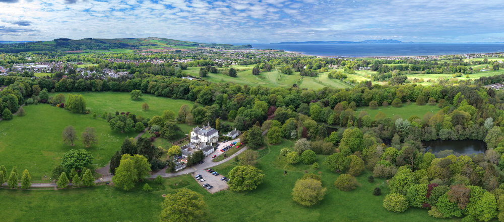 Rozelle House, Rozelle Park, Ayr, aerial photograph