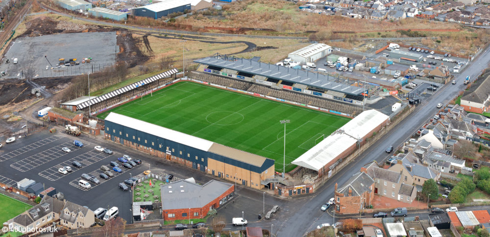 Somerset Park, Ayr United F.C., Ayr, aerial photograph
