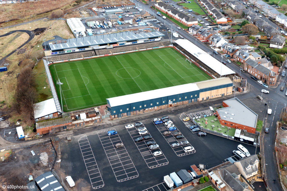 Somerset Park, Ayr United F.C., Ayr, aerial photograph