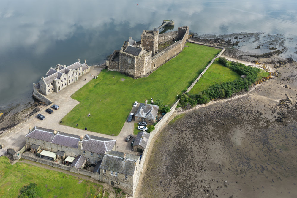Blackness Castle, River Forth, Linlithgow, licensable aerial photograph