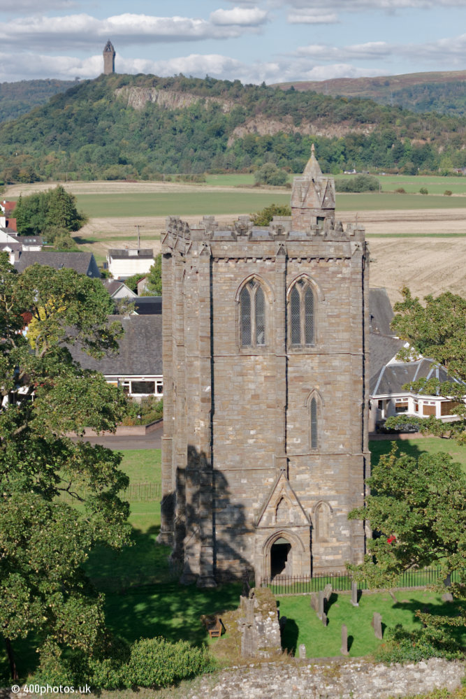 Cambuskenneth Abbey, Stirling, aerial photograph