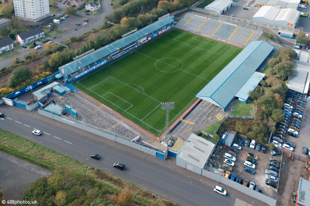 Cappielow, Greenock Morton, aerial photograph