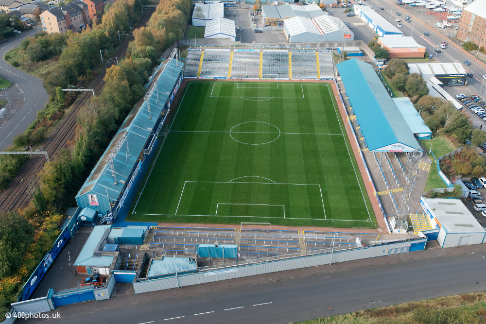 Cappielow, Greenock Morton, aerial photograph