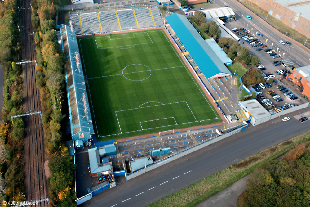 Cappielow, Greenock Morton, aerial photograph