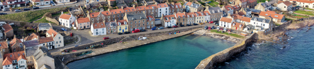 Cellardyke Harbour, Fife, aerial photograph