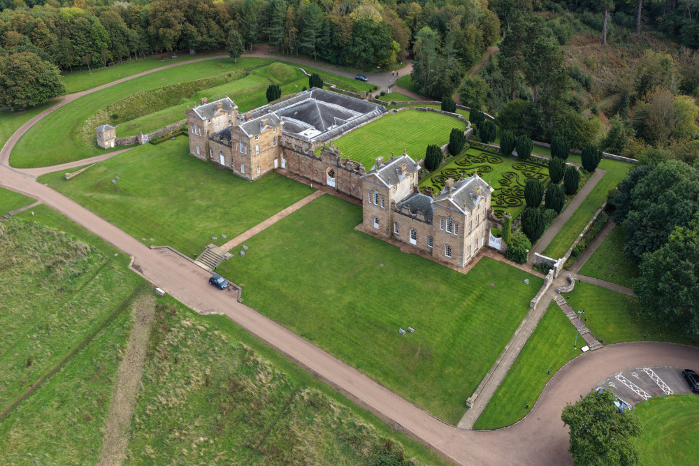 Chatelherault, Hamilton, South Lanarkshire, licensable aerial photograph
