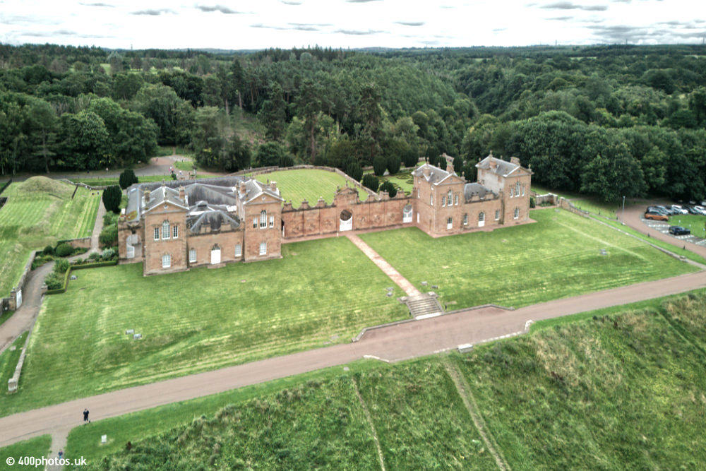 Chatelherault, Hamilton, South Lanarkshire, aerial photograph