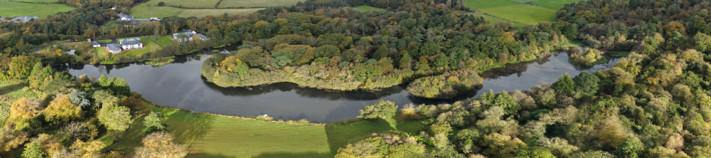 Coodham Lake, Symington, South Ayrshire, Scotland, licensable aerial photograph