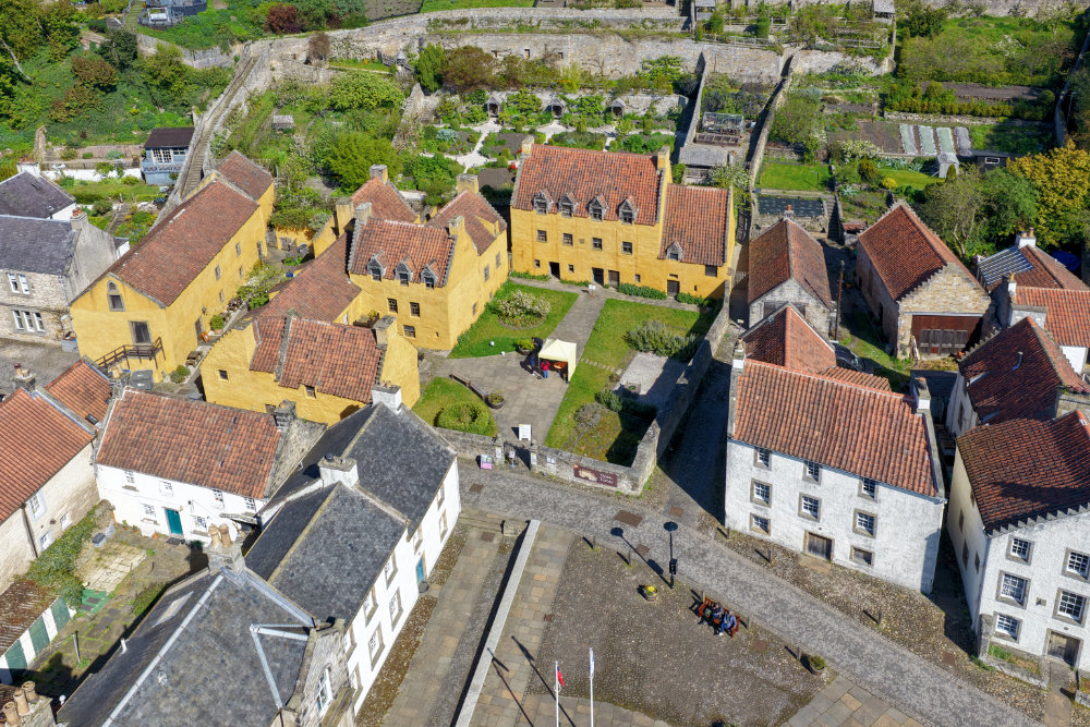 Culross Palace and Town House, Fife, aerial photograph