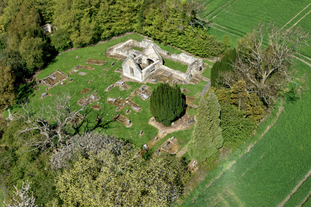 Culross West Kirk, Fife, aerial photograph