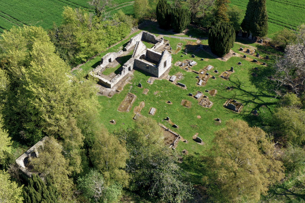 Culross West Kirk, Fife, aerial photograph