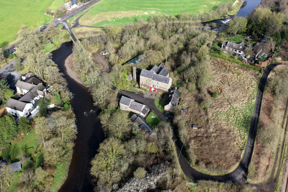 Dalgarven Mill Museum Of Ayrshire Country Life and Costume, aerial photograph