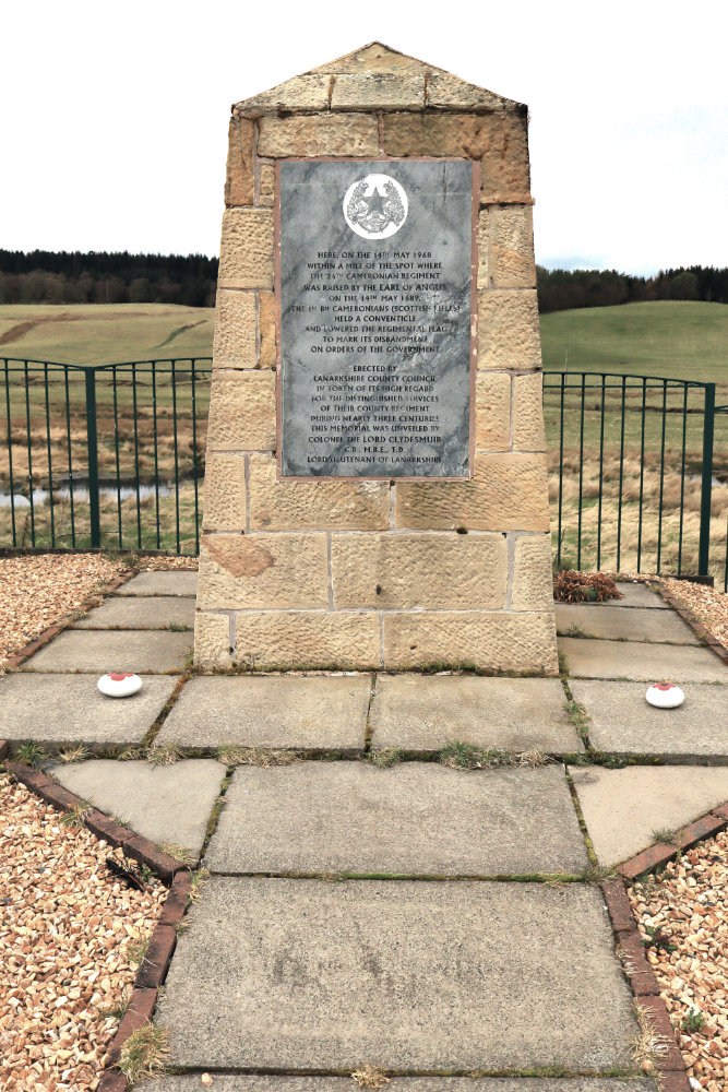 Cameronians regimental memorial, Douglas, South Lanarkshire, detail photograph