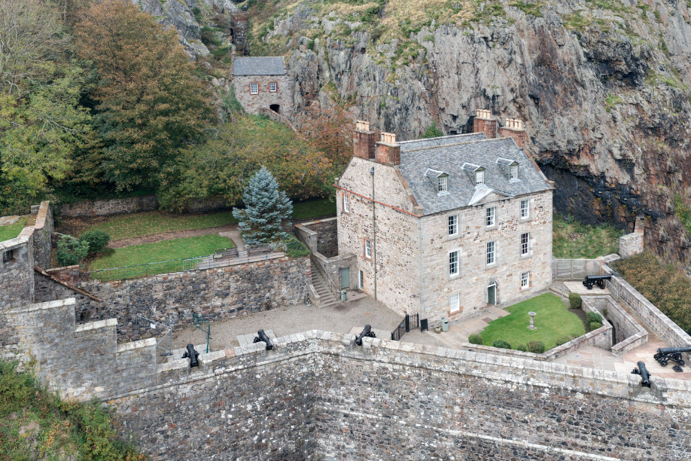 Dumbarton Castle, Dunbartonshire, aerial photograph