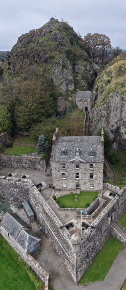 Dumbarton Castle, Dunbartonshire, aerial photograph