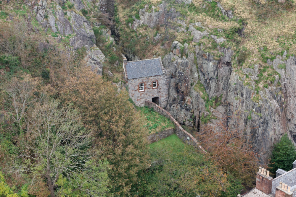 Dumbarton Castle, Dunbartonshire, aerial photograph