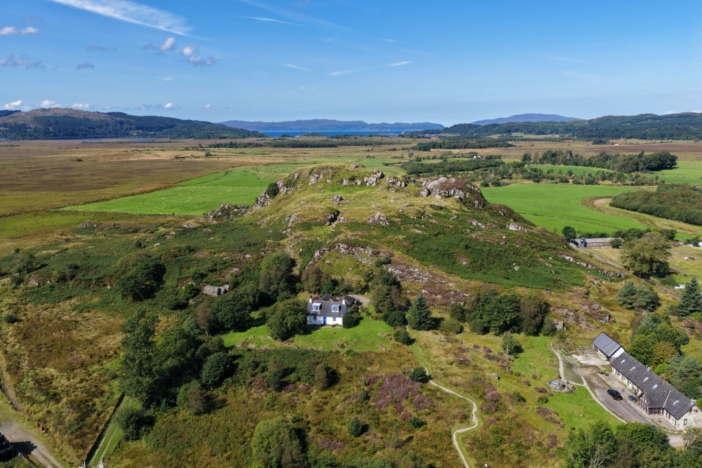 Dunadd Fort, Argyll and Bute, licensable aerial photograph