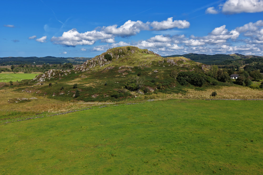 Dunadd Fort, Argyll and Bute, licensable aerial photograph