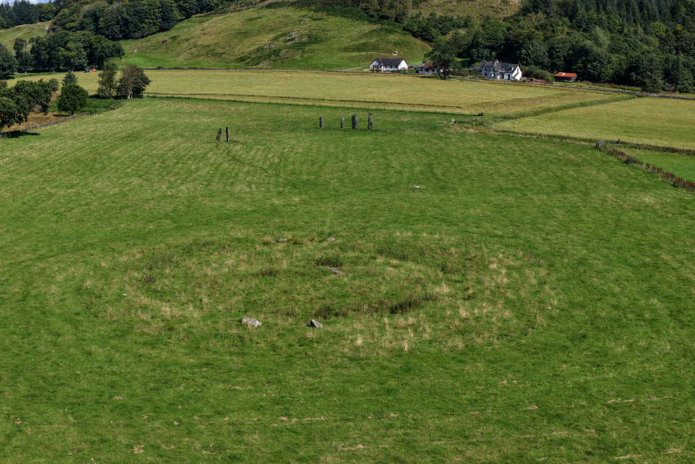 Dunchraigaig, Kilmartin Glen, Argyll & Bute, licensable aerial photograph