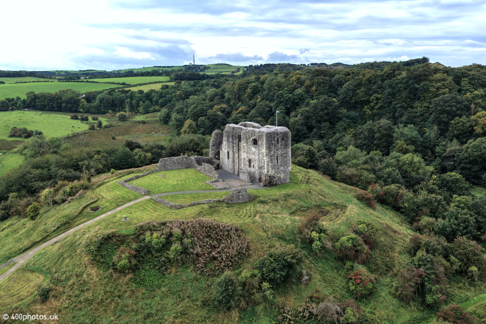 Dundonald Castle, South Ayrshire, aerial photograph