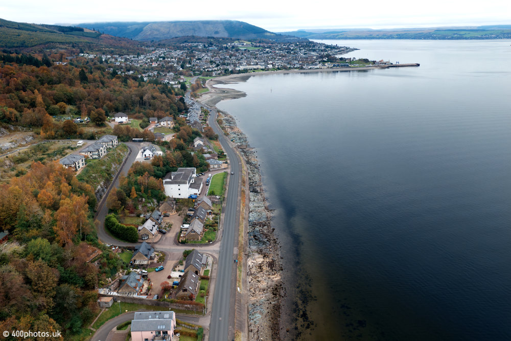 Laudervale, Bullwood, Dunoon, Argyll, aerial photograph