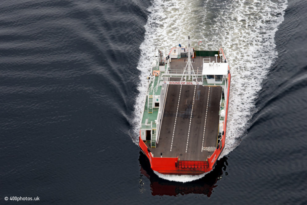 Dunoon Ferry Terminal, Hunter's Quay, Argyll, aerial photograph