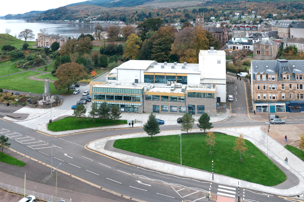Dunoon, Argyll, aerial photograph