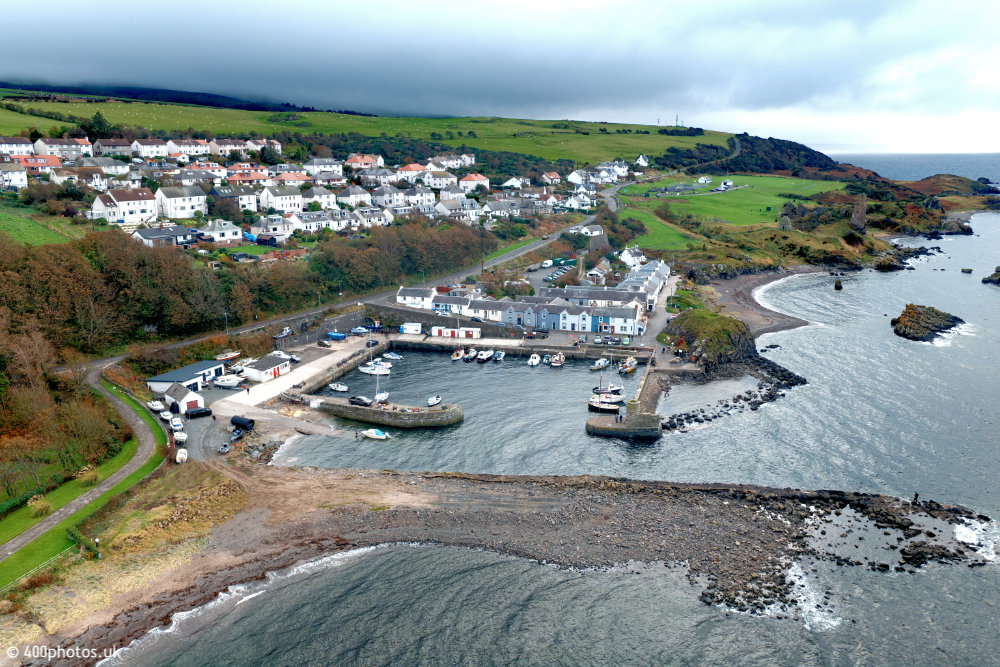 Dumbarton Castle, Dunbartonshire, aerial photograph