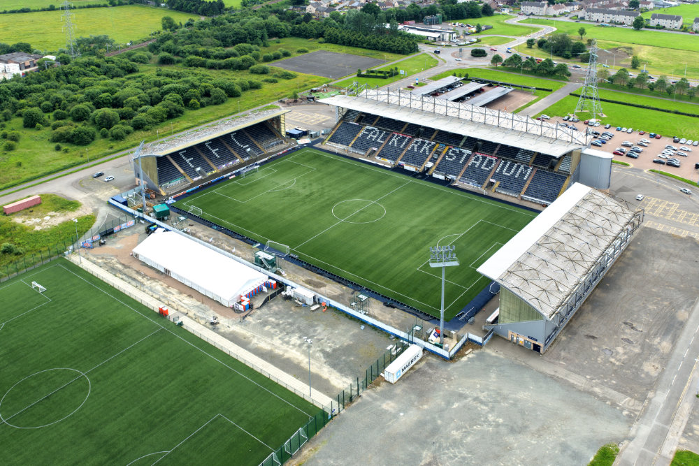 Falkirk Stadium, Falkirk Football Club, licensable aerial photograph